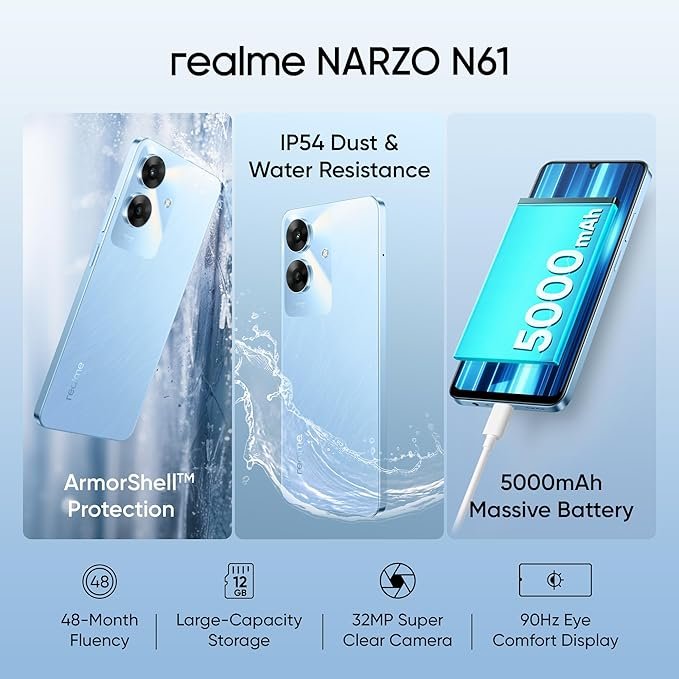 Realme Narzo N61 5G Display Quality: